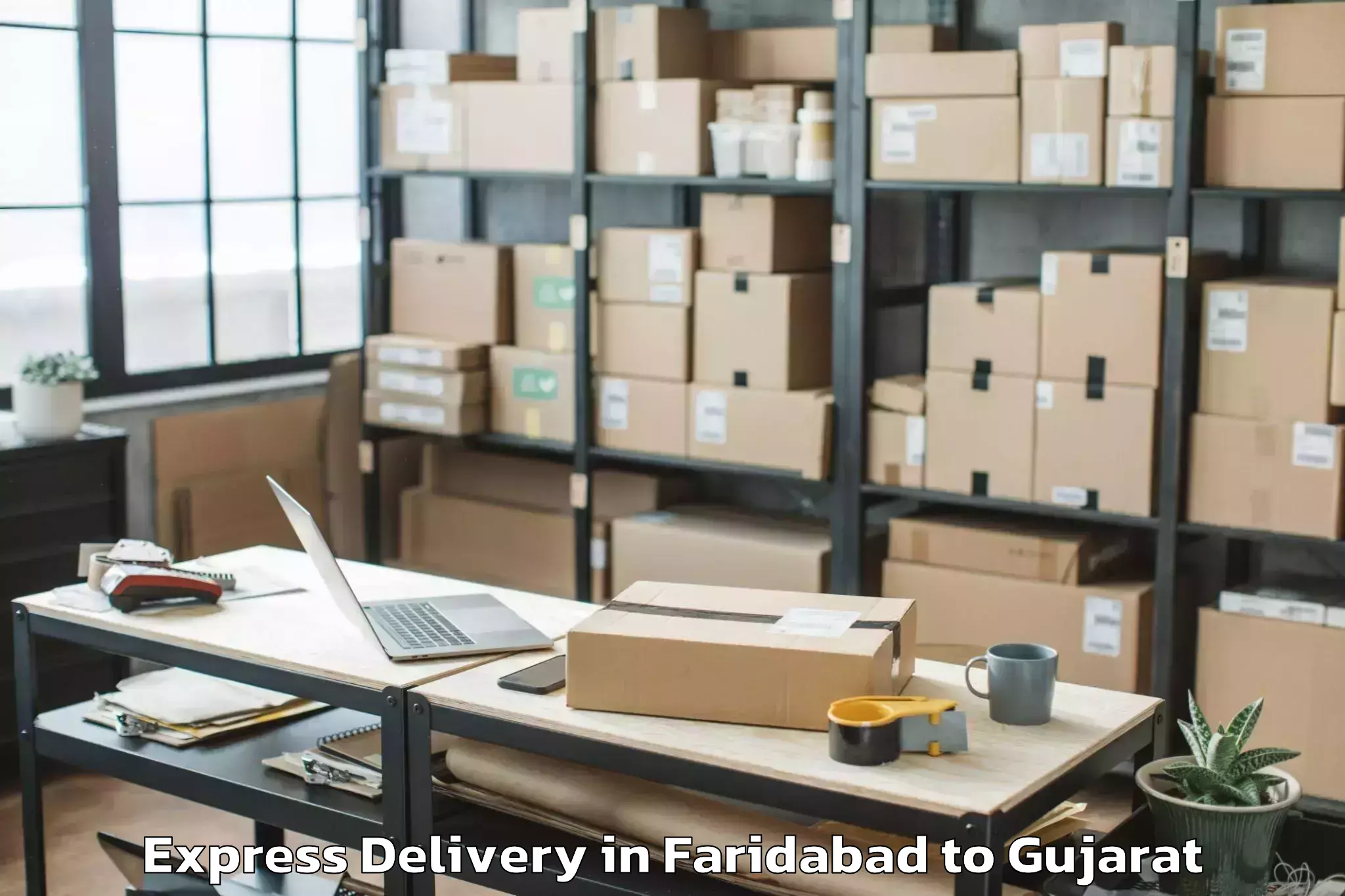 Faridabad to Viramgam Express Delivery Booking